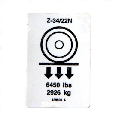 Picture of Decal Label Wheel Load Z34n