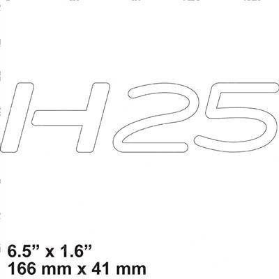 Picture of Decal - Model H25
