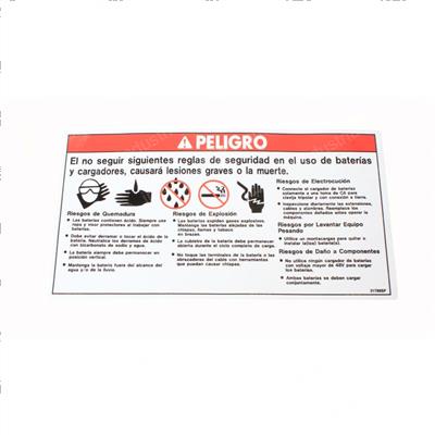 Picture of Decal Danger Battery Safety