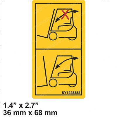 Picture of Decal - Tilt Forks Foward