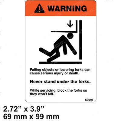 Picture of Decal - Warning Stand Under