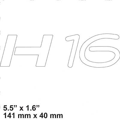 Picture of Decal - Model H16