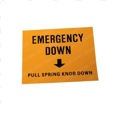 Picture of Decal - Emergency Down