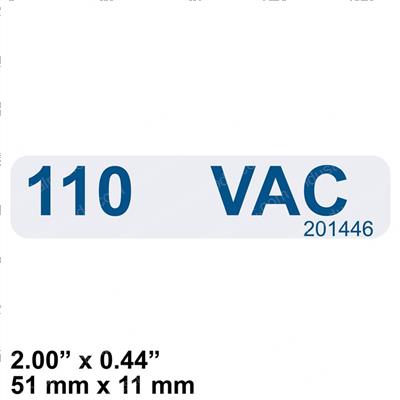 Picture of Decal - 110 Volt