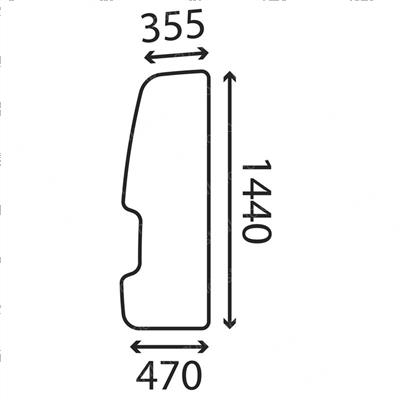 Picture of Door Window Clear