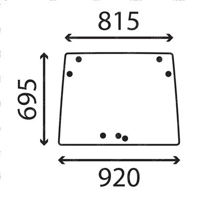 Picture of Tractor Cab Front Glasses