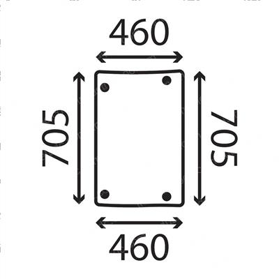 Picture of Glass - Cab - Rear