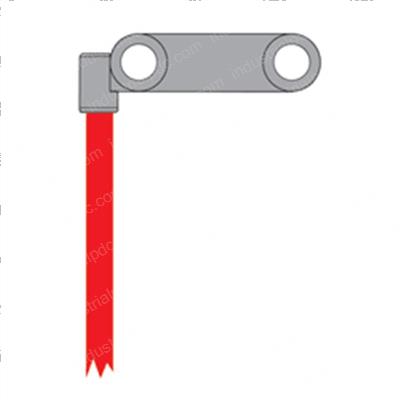Picture of Leadhead - 2/0 Red 5 Ft Offset