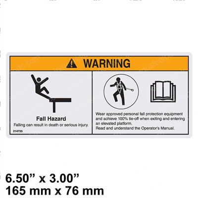 Picture of Decal-Warning-Fall Hazard-Av