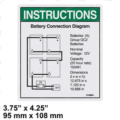 Picture of Decal-Batt. Connection-Gs-4047