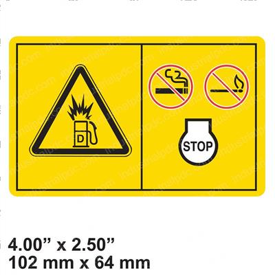 Picture of Decal Danger Explosionburn