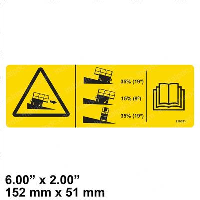 Picture of Decal-Danger-Runaway Haz- Sym