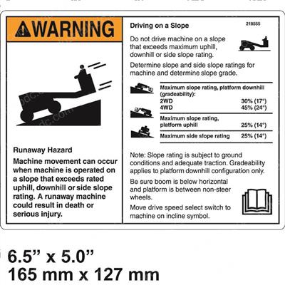 Picture of Decal-Warning-Runaway Machine