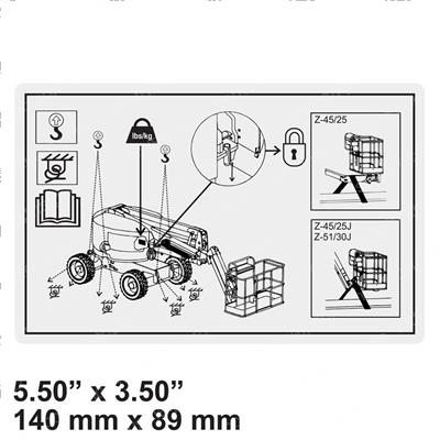 Picture of Decal - Transport/Lift Diagram