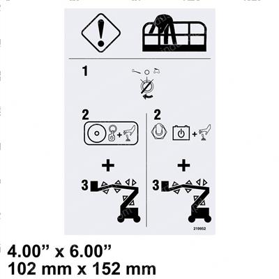 Picture of Decal-Emergency Lowering