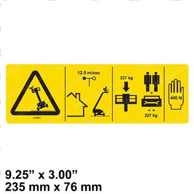 Picture of Decal-Tip-Over Hazard-Ce