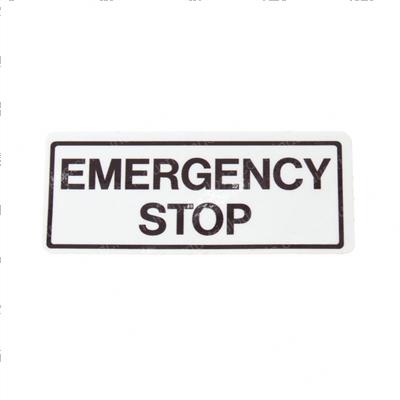 Picture of Decal - Emergency Stop