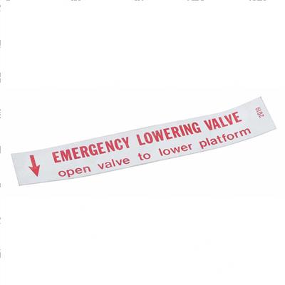 Picture of Decal - Emergency Lowering Valv