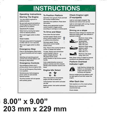 Picture of Decal-Inst-Oper Inst-S80-Aus