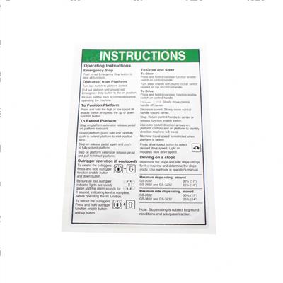 Picture of Decal-Instructions-Oper-Gs32