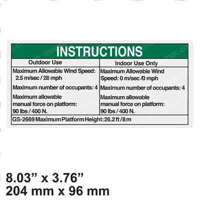 Picture of Decal - Notice Outdoor/Indoor
