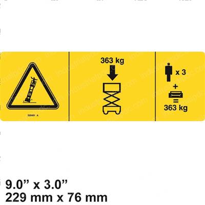 Picture of Decal-Notice-Max Cap Gs4069