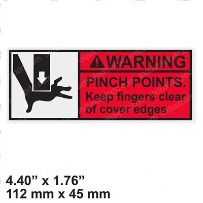 Picture of Decal - Warning Pinch Point