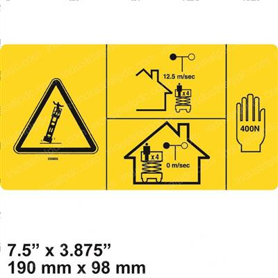 Picture of Decal-Danger-Man Frc- Gs2669