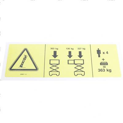 Picture of Decal-Notice-Max Cap Gs4069
