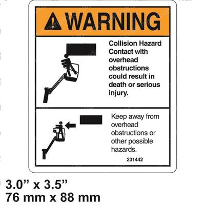 Picture of Decal-Danger-Collision Haz