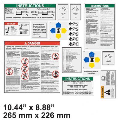Picture of Decal Kit - 2632 Platform Words
