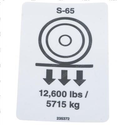 Picture of Decal - Wheel Load S65