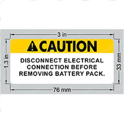 Picture of Decal Battery Connection Z30