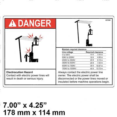 Picture of Decal-Danger-Electrocution