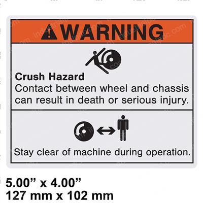 Picture of Decal - Crush Hazard Moving