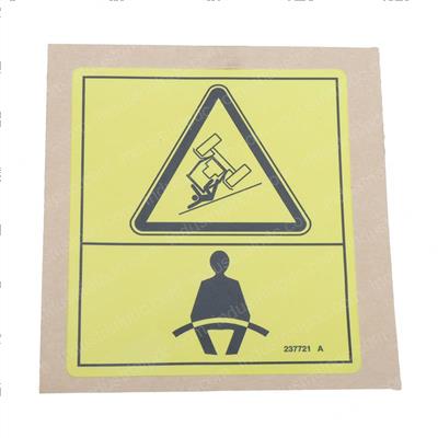 Picture of Decal Warn Wear Seat Belt