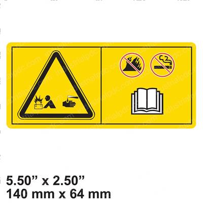 Picture of Decal Danger Battery Safety