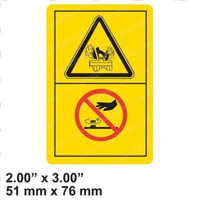 Picture of Decal Warn Explosi
