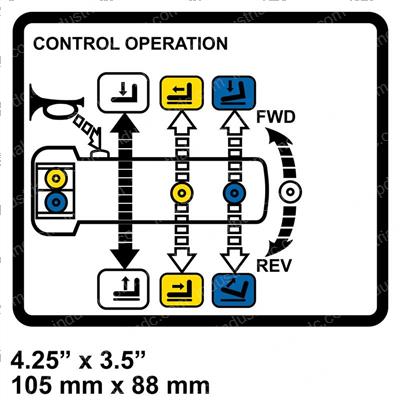 Picture of Decal - Control Operation