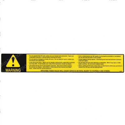 Picture of Decal - Warning