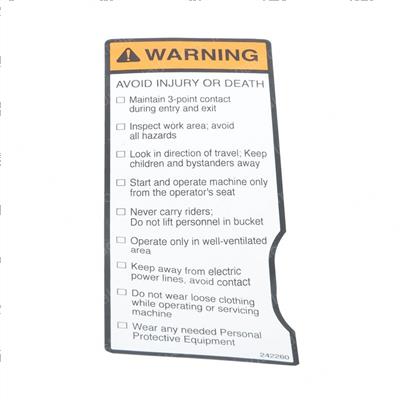 Picture of Decal-Warning General