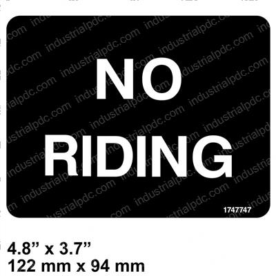 Picture of Decal - No Riding