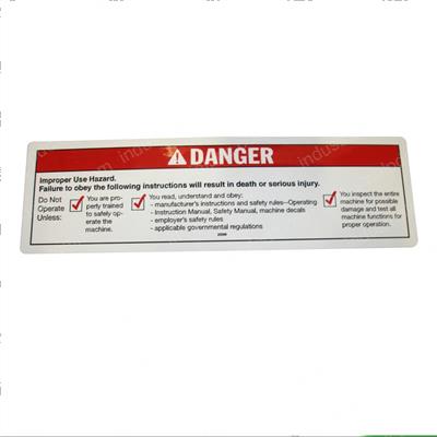 Picture of Decal - Improper Use Hazard
