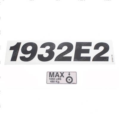 Picture of Decal - S 1932e Model Specific