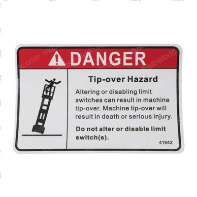 Picture of Decal - Tip Over Hazard