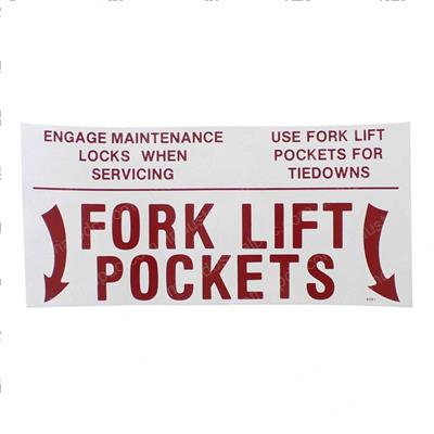 Picture of Decal - Fork Lift Pocket
