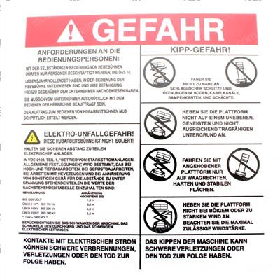 Picture of Decal - Danger Elec/Tipover