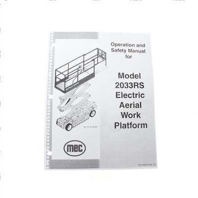 Picture of Manual - 2033rs Operator Safety