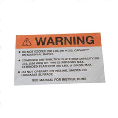 Picture of Decal - Naro Capacity W/Racks