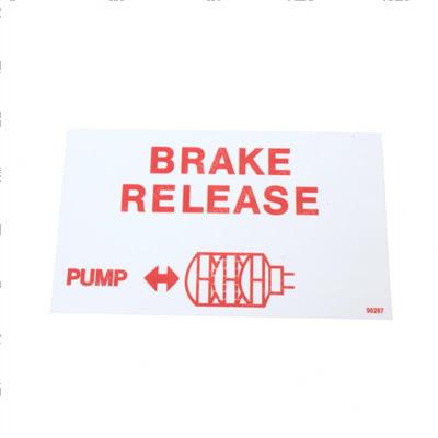 Picture of Decal - Brake Release
